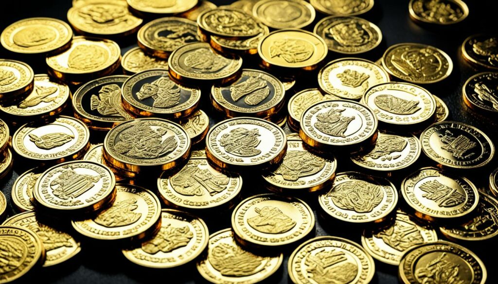 Gold coins