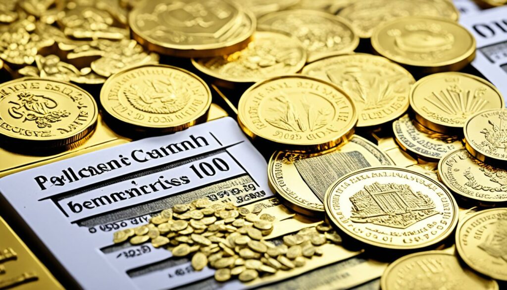 price comparison gold coins vs gold bars