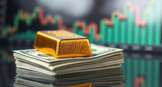 dollar rises gold falls