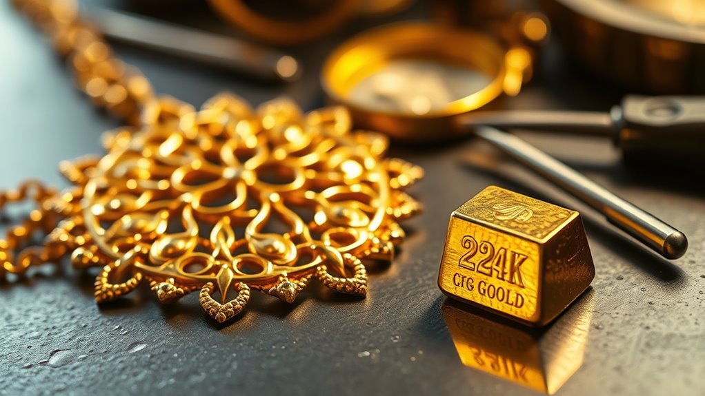 durable intricate gold jewelry