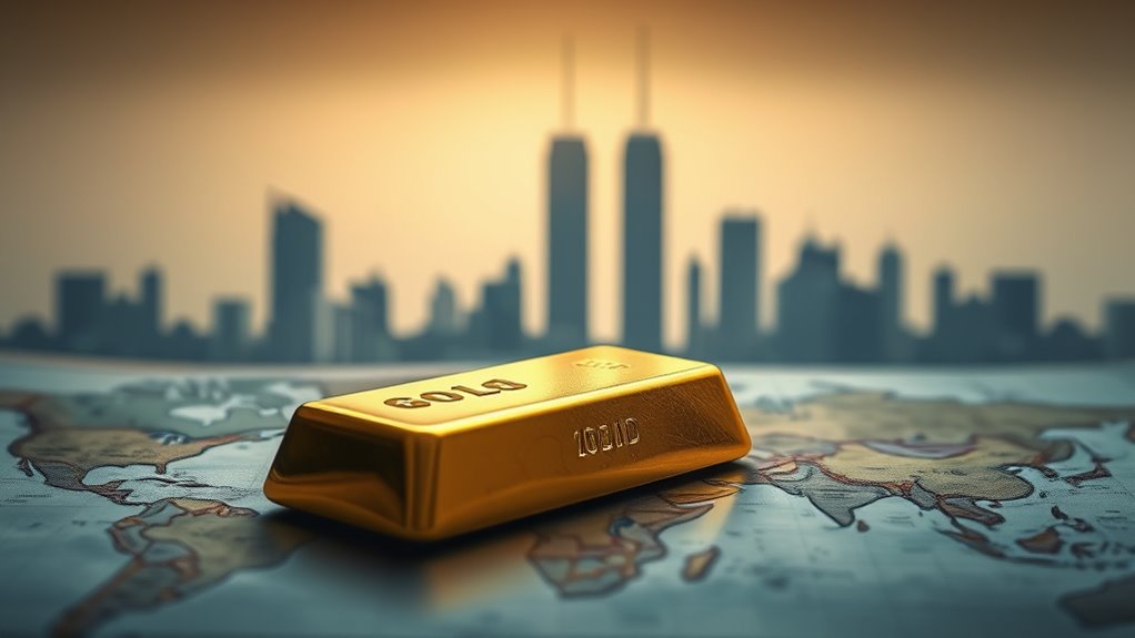 gold prices surged after 9 11