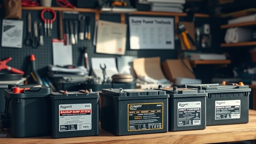 backup sump pump battery considerations