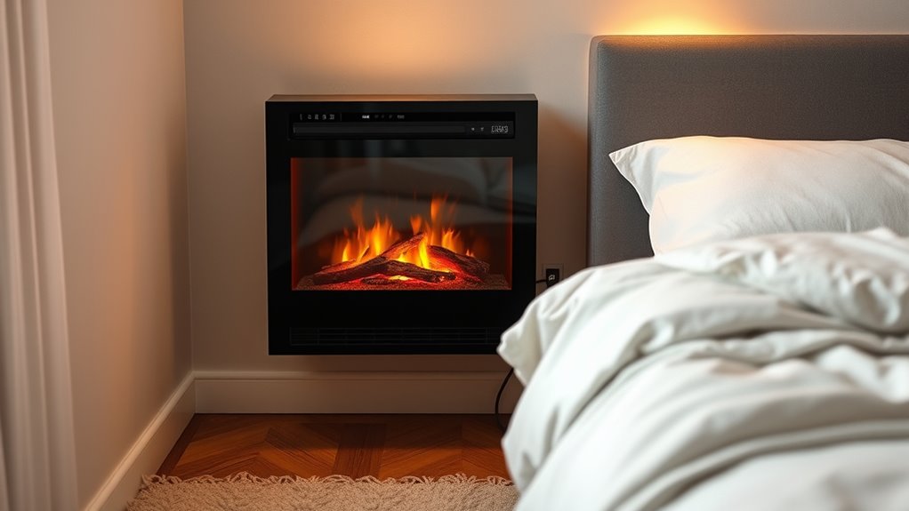 bedroom electric fireplace considerations