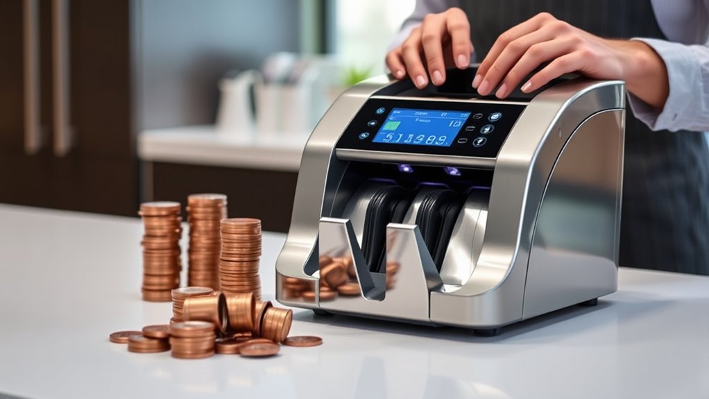 coin sorter wrapping efficiency