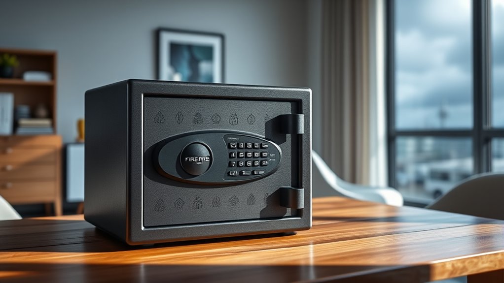 fireproof portable secure durable