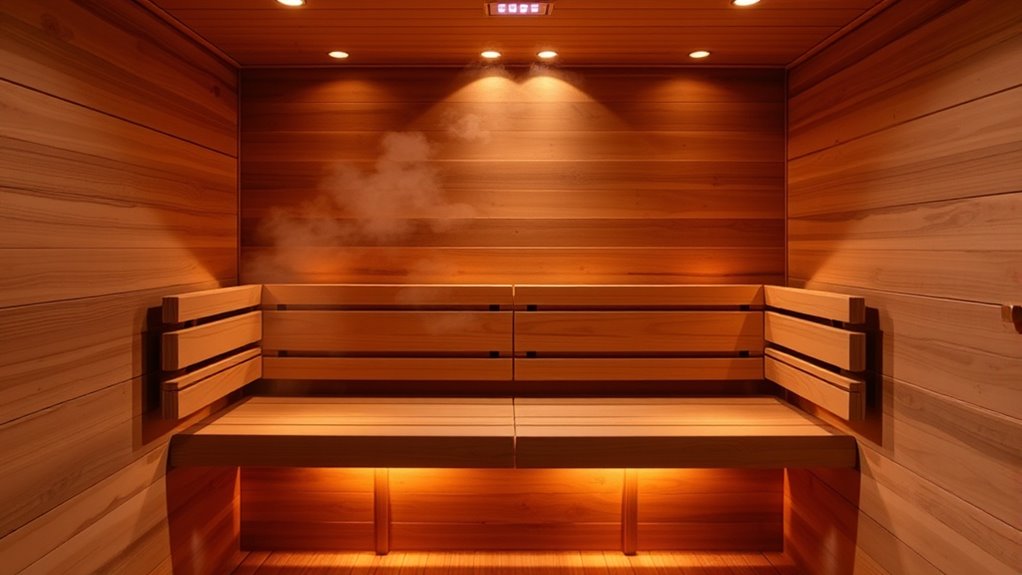 sauna size heating safety