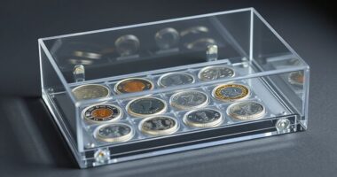 top acrylic coin display cases