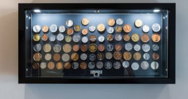 top coin display cabinets