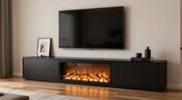 top electric fireplace consoles