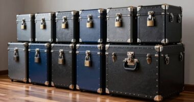 top heavy duty secure storage trunks