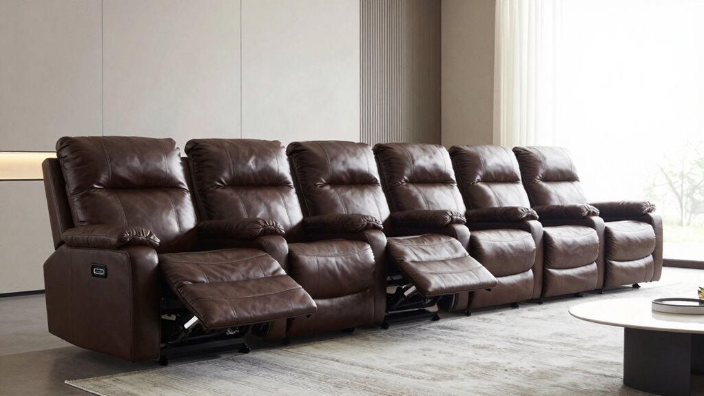 top leather recliners with usb