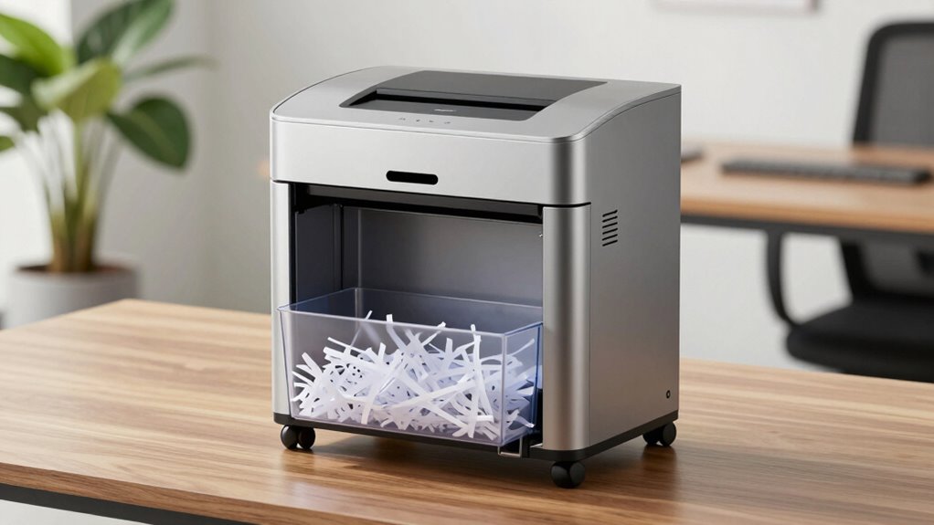 top shredders with pull out bin