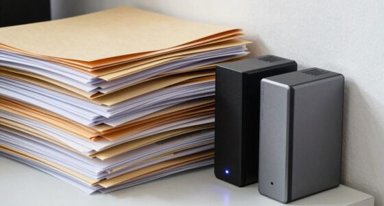 backup drives paper fire