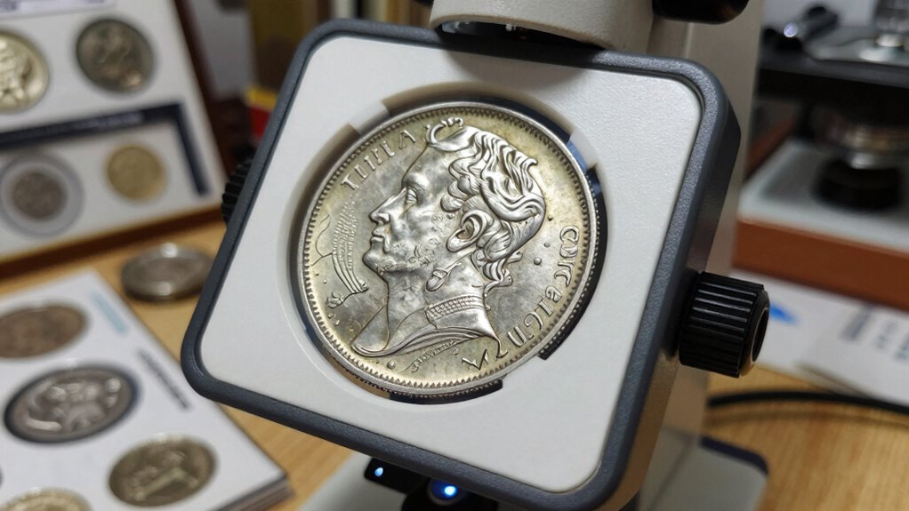 microscopic coin examination techniques