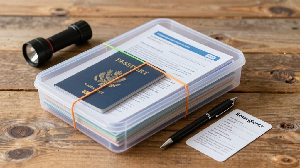 prepare essential emergency documents