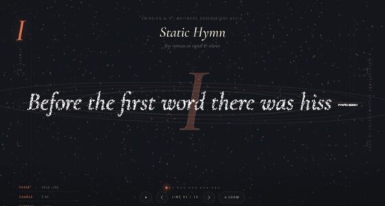 Verse Engine — poems made of particles (FABLE/175)