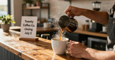 Twenty Below Coffee Co. closing July 5
