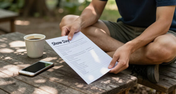 One-Page Show-Day Run Sheets: The Solo Performer’s Secret Weapon