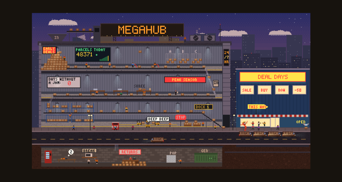 Parcel Rush: A New Living Pixel-art Diorama From Pixel Rivals